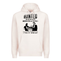 Pale Pink wanted bonnie and clyde, distressed Premium Hoodie - lanVoArt