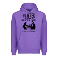 Purple wanted bonnie and clyde, distressed Premium Hoodie - lanVoArt