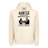 Sandshell wanted bonnie and clyde, distressed Premium Hoodie - lanVoArt