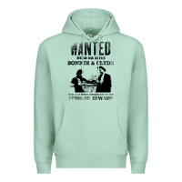 Seafoam wanted bonnie and clyde, distressed Premium Hoodie - lanVoArt