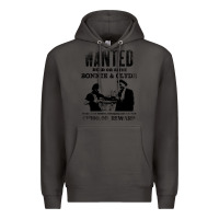 Smoke wanted bonnie and clyde, distressed Premium Hoodie - lanVoArt