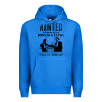True Royal wanted bonnie and clyde, distressed Premium Hoodie - lanVoArt