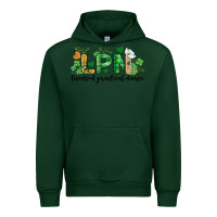 Forest Green st. patricks day registered nurse lpn heart Urban Hoodie - BarkalooDesign
