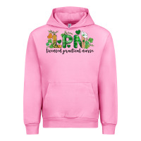 Fuchsia Pink st. patricks day registered nurse lpn heart Urban Hoodie - BarkalooDesign