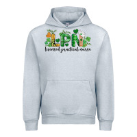 Heather Grey st. patricks day registered nurse lpn heart Urban Hoodie - BarkalooDesign