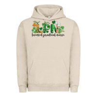 Pigment French Oak st. patricks day registered nurse lpn heart Urban Hoodie - BarkalooDesign