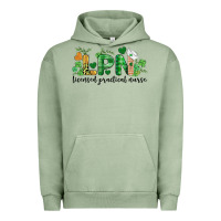 Pigment Oil Green st. patricks day registered nurse lpn heart Urban Hoodie - BarkalooDesign