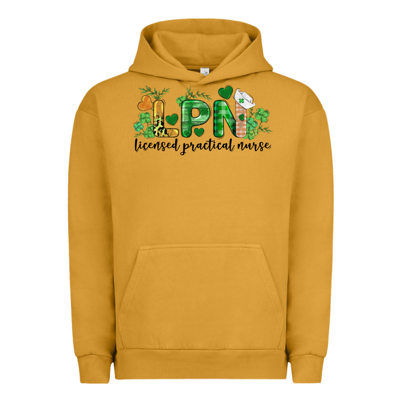 St. Patricks Day Registered Nurse Lpn Heart Urban Hoodie by BarkalooDesign | Teevron