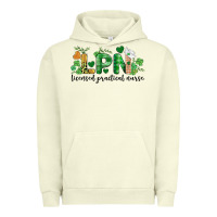 Pigment Pistachio st. patricks day registered nurse lpn heart Urban Hoodie - BarkalooDesign
