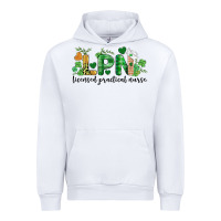 White st. patricks day registered nurse lpn heart Urban Hoodie - BarkalooDesign