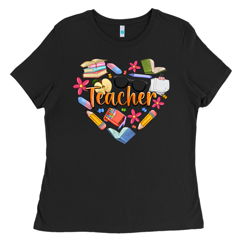 Teacher Heart Ladies Tee by Artiststas | Teevron