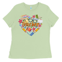 Matcha teacher heart Ladies Tee - Artiststas