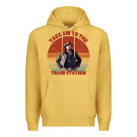 Antique Gold rip wheeler quote poster art Premium Hoodie - lanVoArt