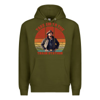 Army Green rip wheeler quote poster art Premium Hoodie - lanVoArt