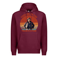 Burgundy rip wheeler quote poster art Premium Hoodie - lanVoArt
