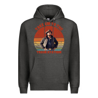 Charcoal Heather rip wheeler quote poster art Premium Hoodie - lanVoArt