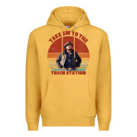 Mustard rip wheeler quote poster art Premium Hoodie - lanVoArt