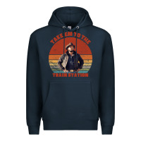 Navy rip wheeler quote poster art Premium Hoodie - lanVoArt