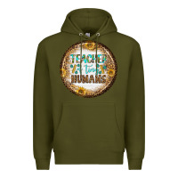 Army Green teacher of tiny earrings Premium Hoodie - BundleAndBundleShop