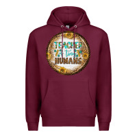Burgundy teacher of tiny earrings Premium Hoodie - BundleAndBundleShop