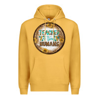 Mustard teacher of tiny earrings Premium Hoodie - BundleAndBundleShop