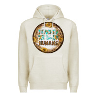 Oatmeal Heather teacher of tiny earrings Premium Hoodie - BundleAndBundleShop