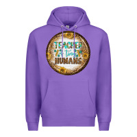 Purple teacher of tiny earrings Premium Hoodie - BundleAndBundleShop
