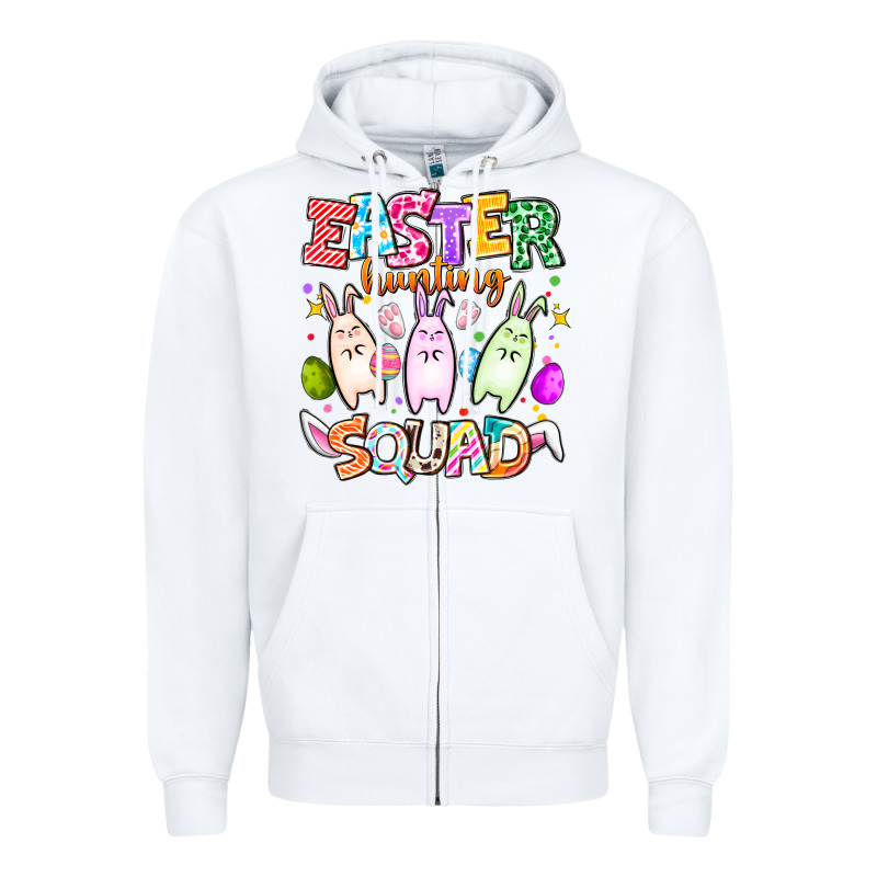 Easter Hunting Squad Zipper Hoodie by CowhideDigitalArt | Teevron