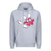 Heather Grey cutman Premium Hoodie - lanVoArt