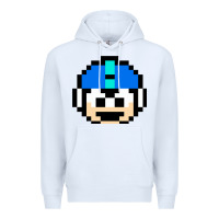 White great model mega art man cool graphic gift Premium Hoodie - lanVoArt