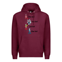 Burgundy day gift mega video man games funny graphic gift Premium Hoodie - lanVoArt