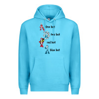 Ocean Blue day gift mega video man games funny graphic gift Premium Hoodie - lanVoArt