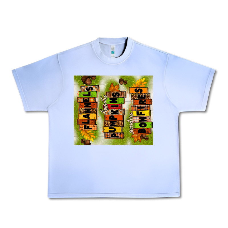 Flannels Hayrides Pumpkins Bonfires Fall Urban Heavy Tee by TumblerDesignByShophia | Teevron