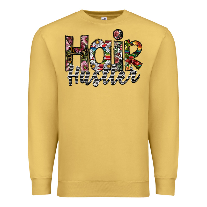 Hair Hustler Premium Sweatshirt by SublimationCraftShop | Teevron