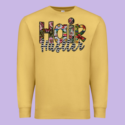 Hair Hustler Premium Sweatshirt Designed By Sublimationcraftshop