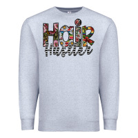 Heather Grey hair hustler Premium Sweatshirt - SublimationCraftShop