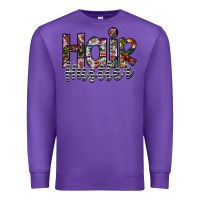 Purple hair hustler Premium Sweatshirt - SublimationCraftShop