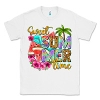 White sweet summer time Classic Tee - NancyCooperArtShop