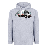 Heather Grey garbage truck Heavyweight Hoodie - Artiststas