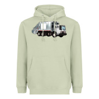 Matcha garbage truck Heavyweight Hoodie - Artiststas