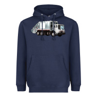 Navy garbage truck Heavyweight Hoodie - Artiststas