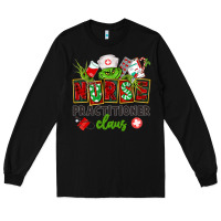 Black nurse practitioner claus Long Sleeve Tee - CowGirlArtShop
