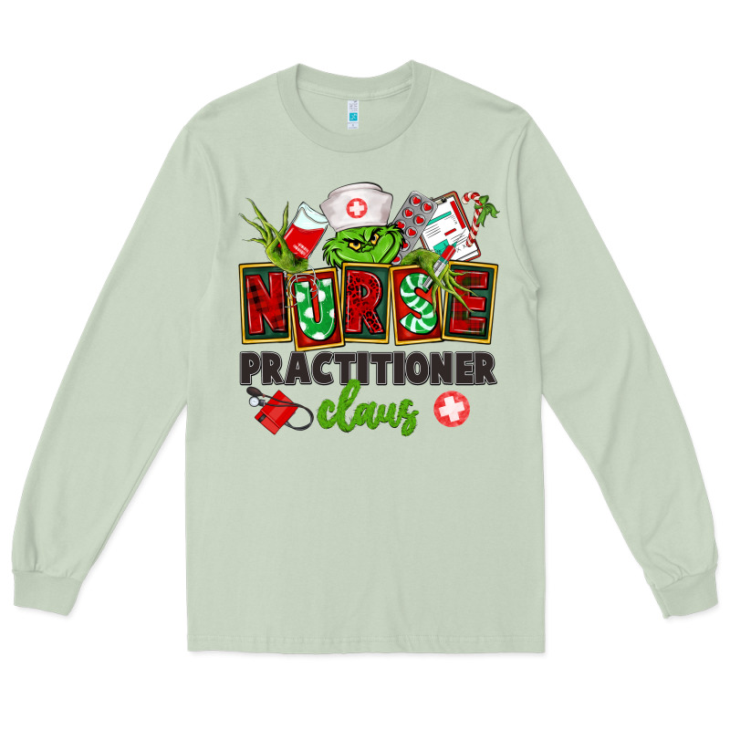 Nurse Practitioner Claus Long Sleeve Tee by CowGirlArtShop | Teevron