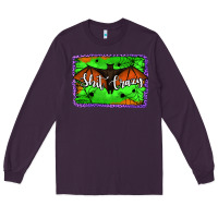 Plum bat shit crazy with background Long Sleeve Tee - Jasminsmagicworld