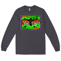 Smoke bat shit crazy with background Long Sleeve Tee - Jasminsmagicworld