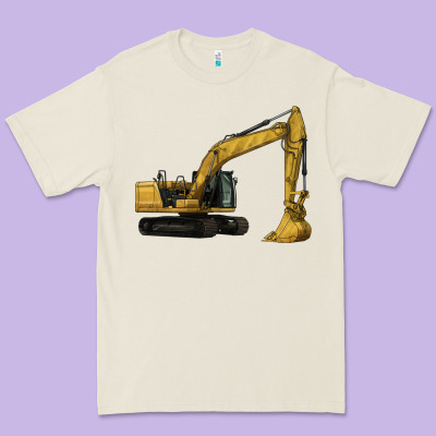 Excavator Premium Tee Designed By Lillyallendesigns