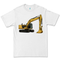White Excavator Premium Tee - LillyAllenDesigns