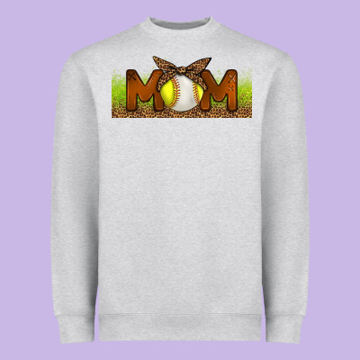 Baseball And Softball Mom Libbey Glass Heavyweight Sweatshirt Designed By Bundleandbundleshop