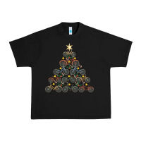 Black bicycle christmas tree funny biker bicyclist xmas for family long slee Urban Heavy Tee - lanVoArt