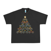 Bicycle Christmas Tree Funny Biker Bicyclist Xmas For Family Long Slee Urban Heavy Tee | Teevron